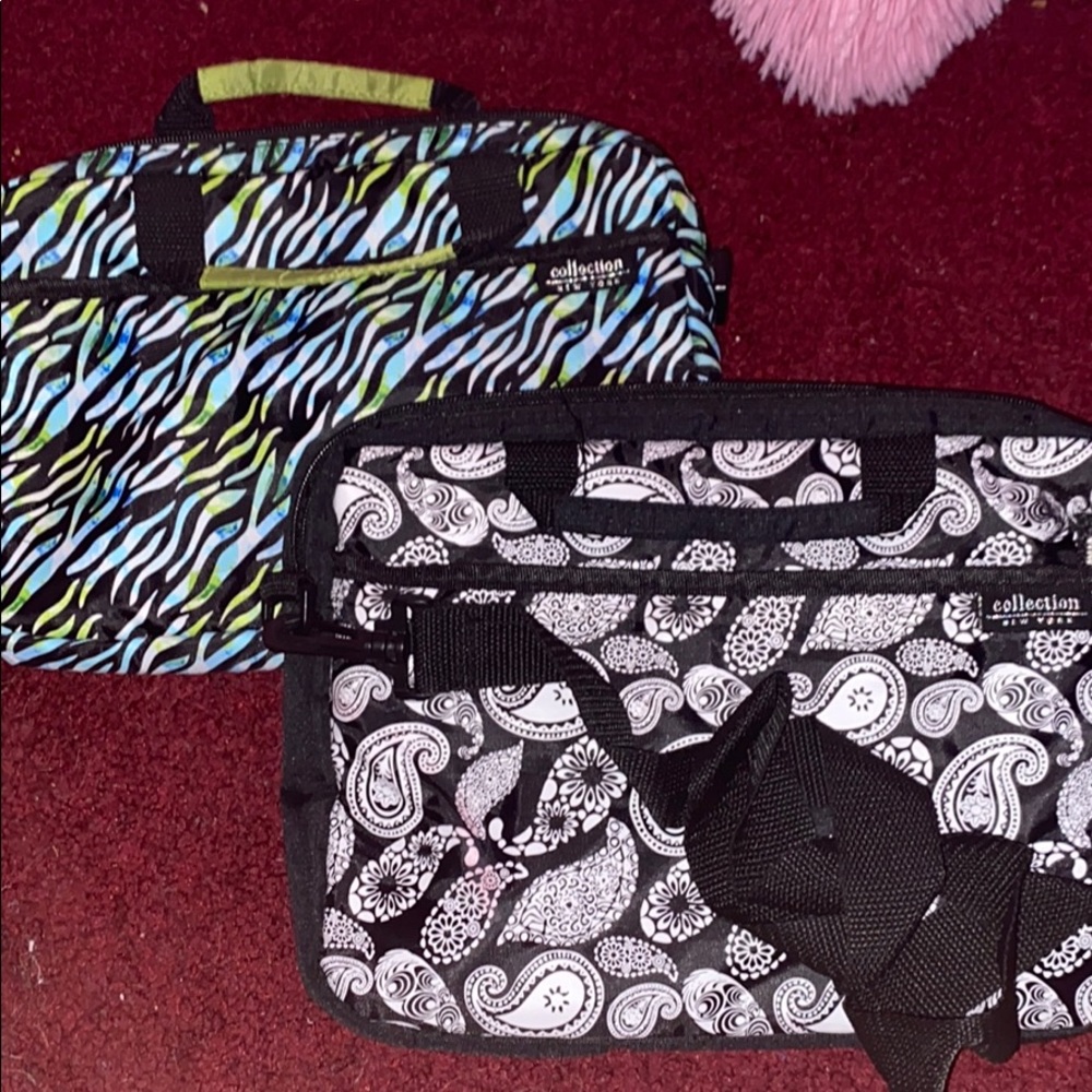 2 iPad Travel Cases with extra pocket